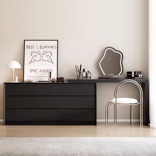 Multifunctional Dressing Table, Modern Simple Cupboard, Integrated Makeup Cabinet, Small Apartment, Light Luxury, High-End Makeup Table Storage Cabinet