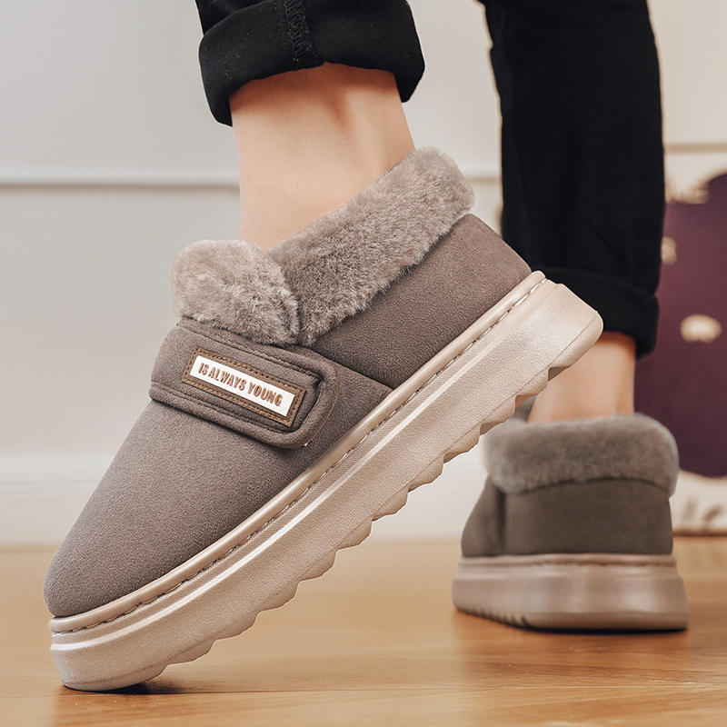 Invierno nuevas botas de nieve altas para hombre más zapatos de algodón cálidos gruesos de terciopelo botas cortas para hombre de plataforma al aire libre en vivo del noreste