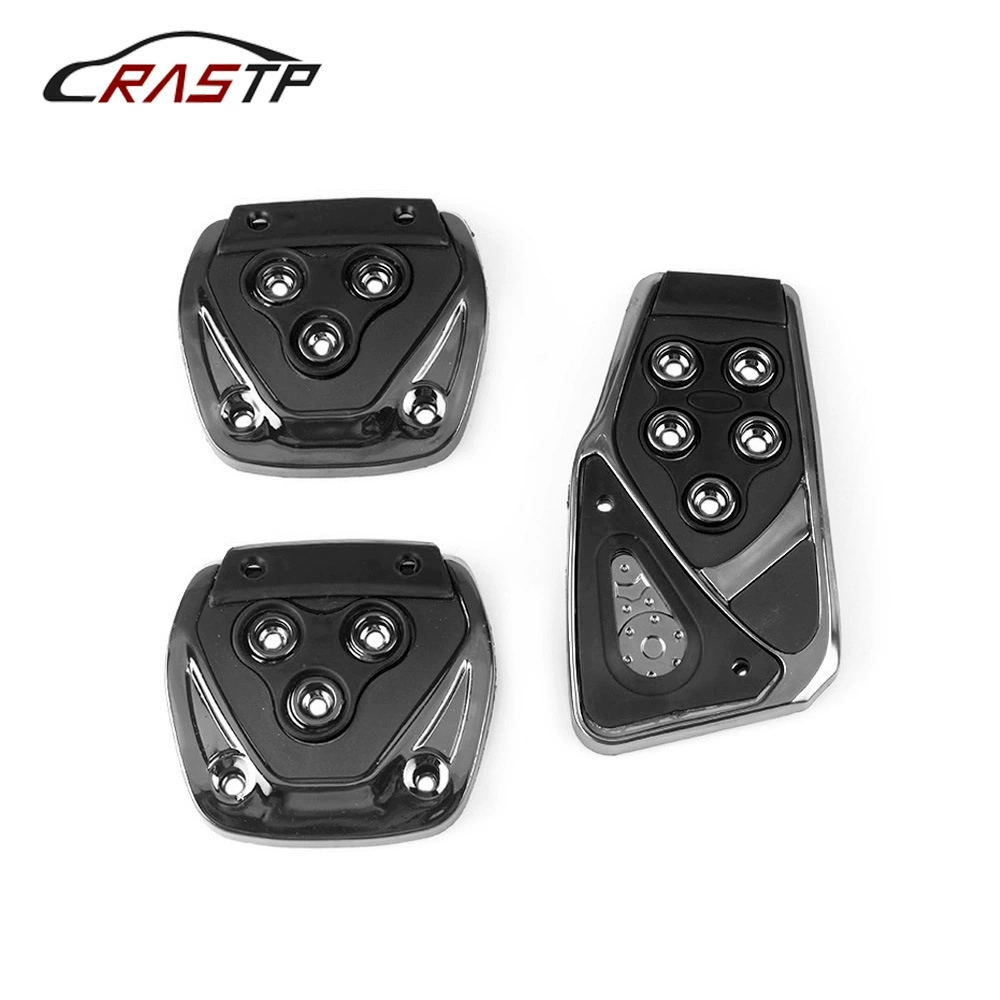 Аксессуары для модификации автомобиля, алюминиевый сплав, ABS, ручная трансмиссия, тормозная тормозная пластина, противоскользящая педаль сцепления, 3 комплекта