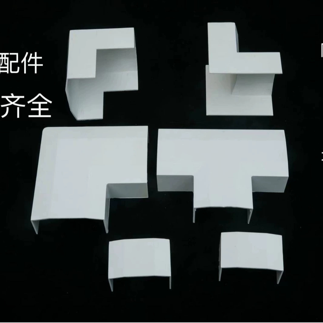 ПВХ огнестойкий Открытый желоб для проводки ФИТИНГИ ЖЕНСКИЙ угол Мужской Угол внутренний угол внешний угол локоть Плоский Поворотный тройник совместная вилка