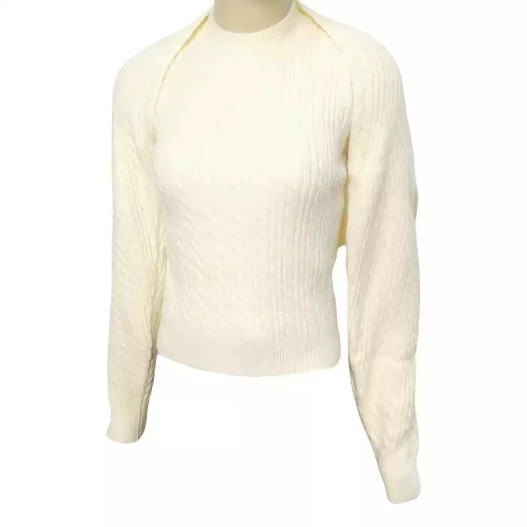 2025预售韩系圆领麻花纹背心修身显瘦纯色气质毛衣女两件套