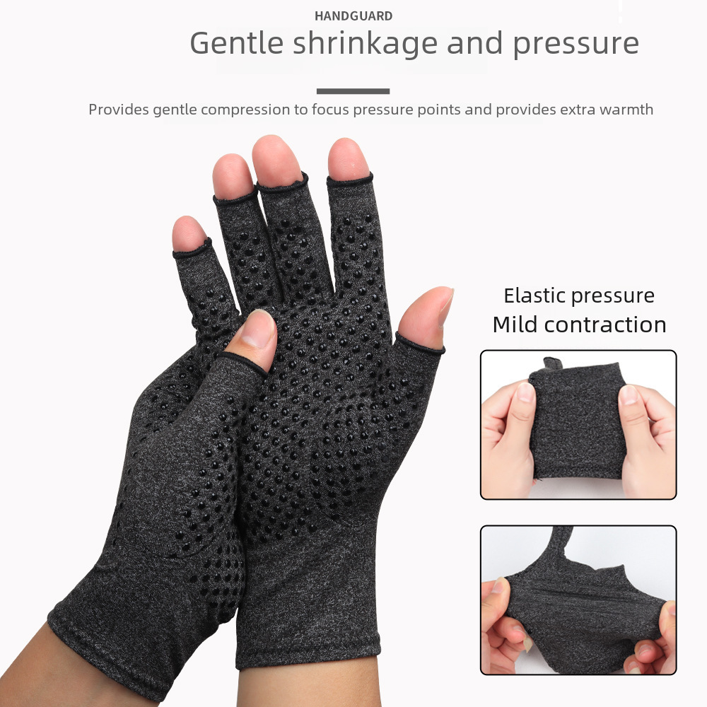 outdoor half finger pressure gloves cycling joint care rehabilitation cycling sports fitness gloves wholesale_maomaolike.com
