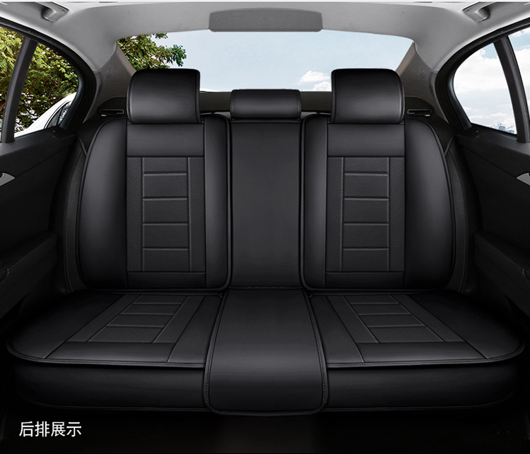 New Full-Leather Car Seat Cushion, Universal for All Seasons, Fully Enclosed Car Seat Cushion, Ventilated and Breathable, Full-Leather One-Piece Seat Cover
