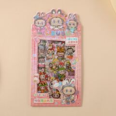 儿童卡通咕卡手账贴纸本pet透明切膜贴纸女孩公主自粘贴画手帐