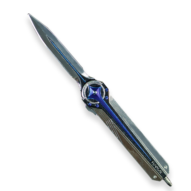 ゲーム周辺武器 15cm ポラリス一体型装飾品金属モデルコスプレ武器小道具|undefined