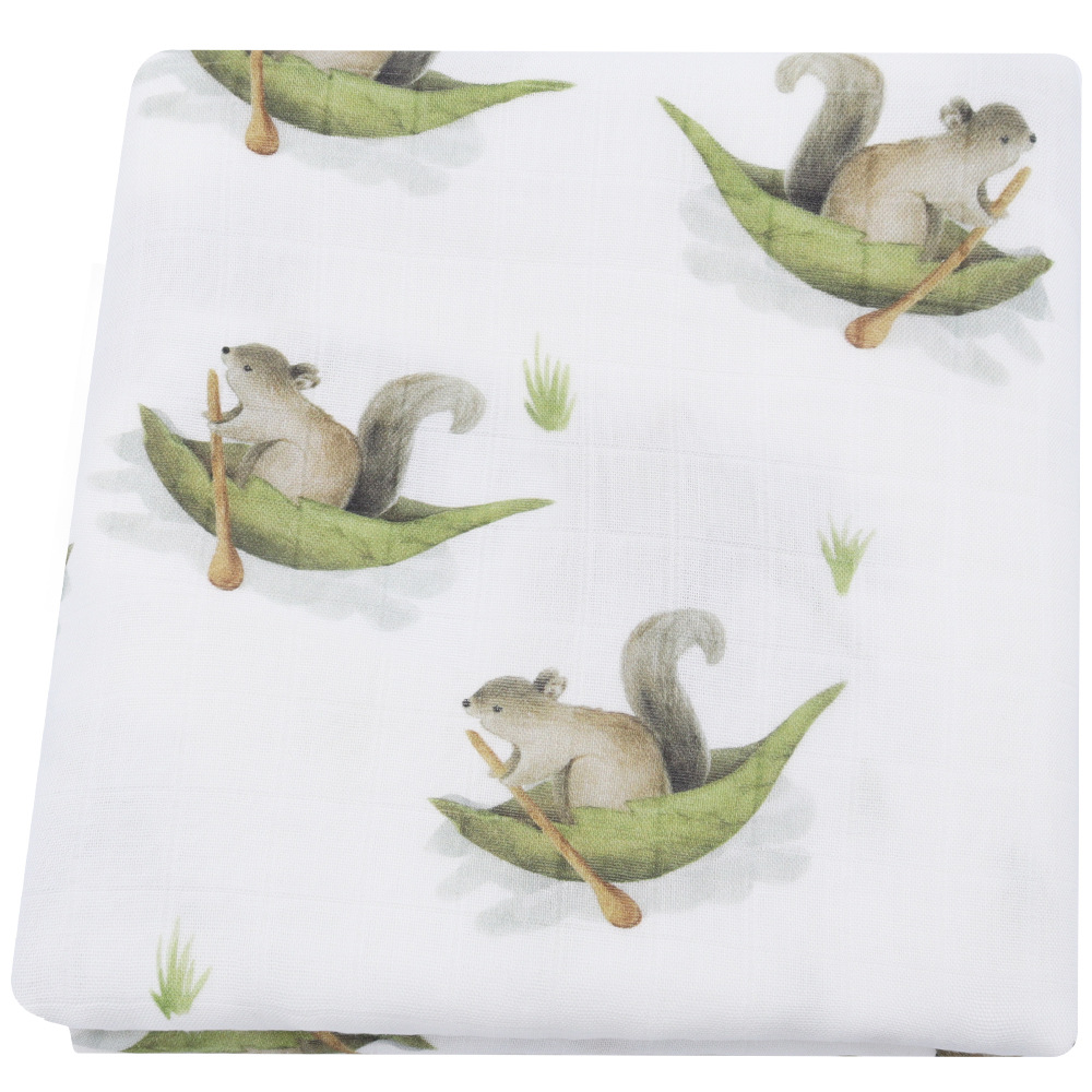 Little squirrel rowing