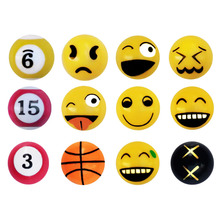 汽车轮胎气门嘴帽个性装饰改装气门芯盖摩托电动车可爱表情阀门帽