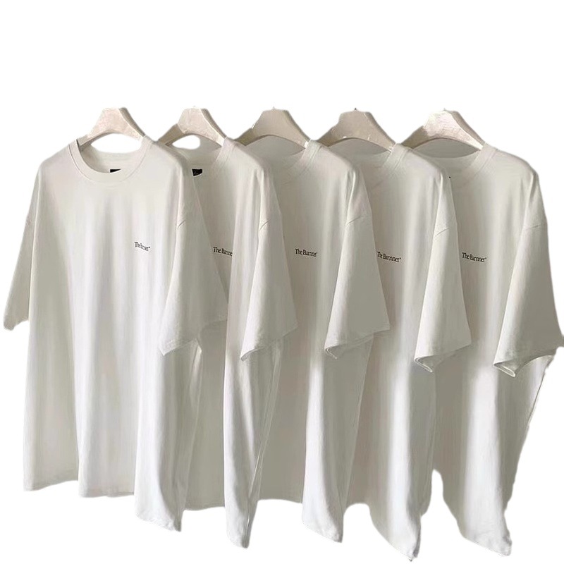 在庫あり~ 韓国東大門八奶t プリント入りゆったり純綿ラウンドネック半袖Tシャツ（女性用）