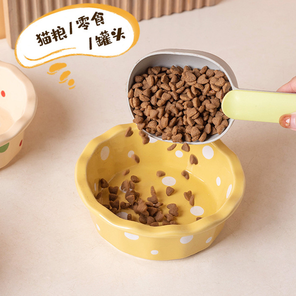 Pet Cat Water Bowl Snacks Cann bowl cat rice bowl dog food bowl cat food bowl wave dot cat bowl cat bowl ceramic 2