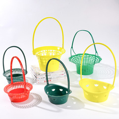 手提花籃鮮花禮品籃子插花籃鮮花包裝材料清明節園藝批發