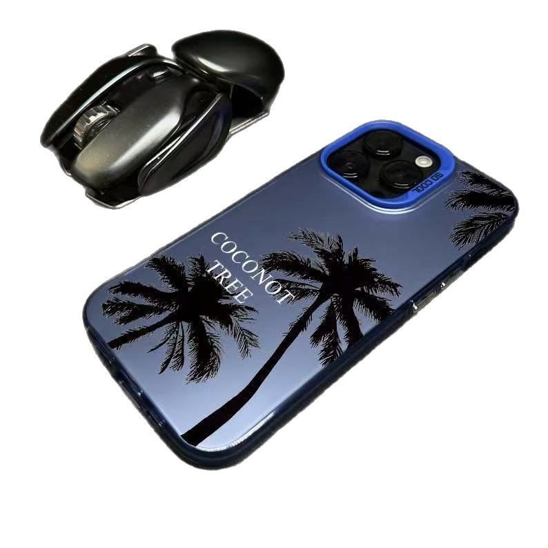 Coco simple para Apple 16Promax Funda para teléfono móvil Carcasa de gas personalizada iPhone15/14/13 Texto 12