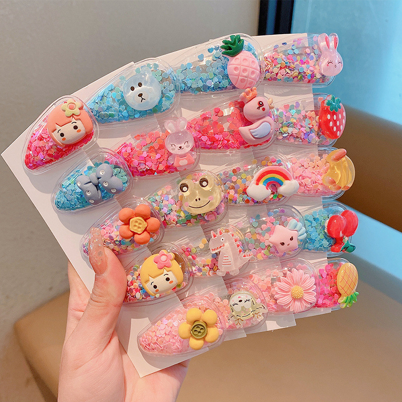 Bebé súper lindo clip tocado fruta de los niños pequeño clip horquilla rota de la niña linda verano Bangs horquilla accesorios para el cabello