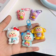 土撥鼠三麗鷗鑰匙扣少女心ins書包掛件卡通變裝美樂蒂鑰匙掛飾