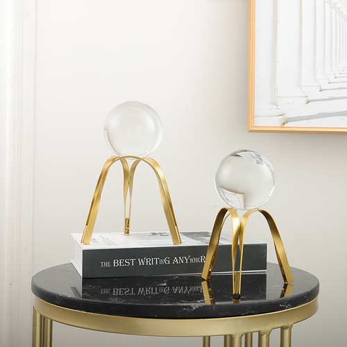 Nordic light luxury crystal ball ornaments creative home model room living room TV cabinet office desktop decoration wholesale