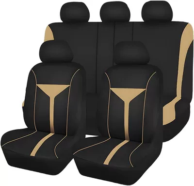 Seat cushion, seat cover, Style Car Seat Cover for - beige-2-piece-set-single-seat