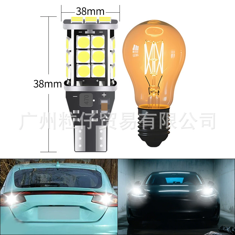 Кроссбордер автомобильная LED с декодированием сверхяркий задний ход T15 3030 24SMD Rogue Light Factory