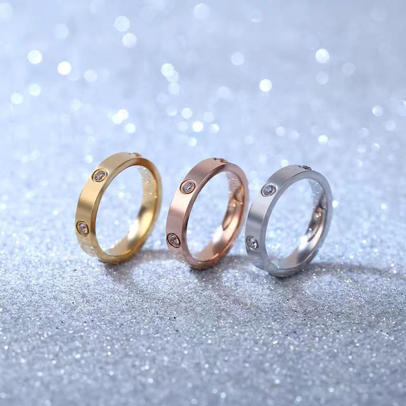 Kajia alta versión 18K oro rosa clásico anillo AU750 hombres y mujeres boda V oro amor firma anillo