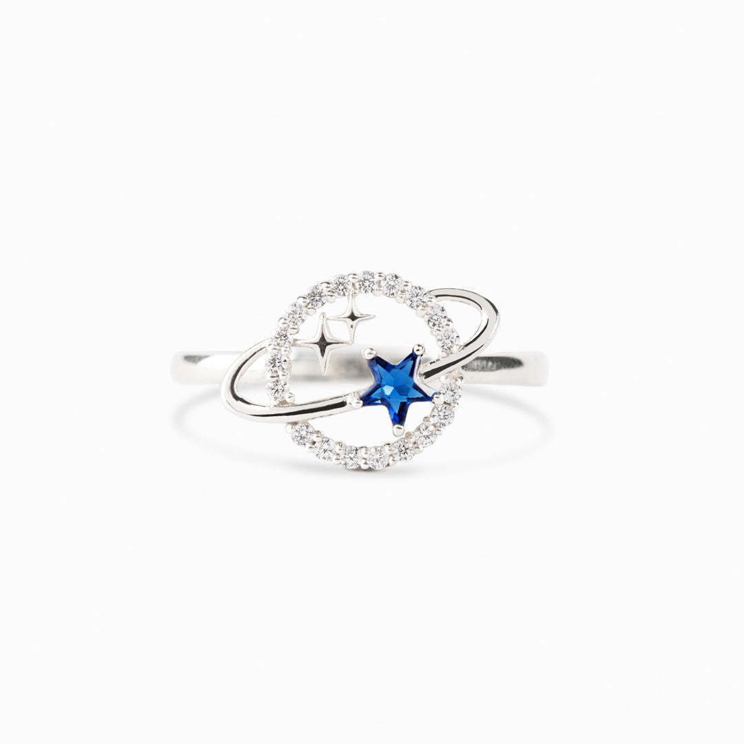 1 Piece Fashion Star Metal Plating Hollow Out Inlay Rhinestones Womenu0027S Rings