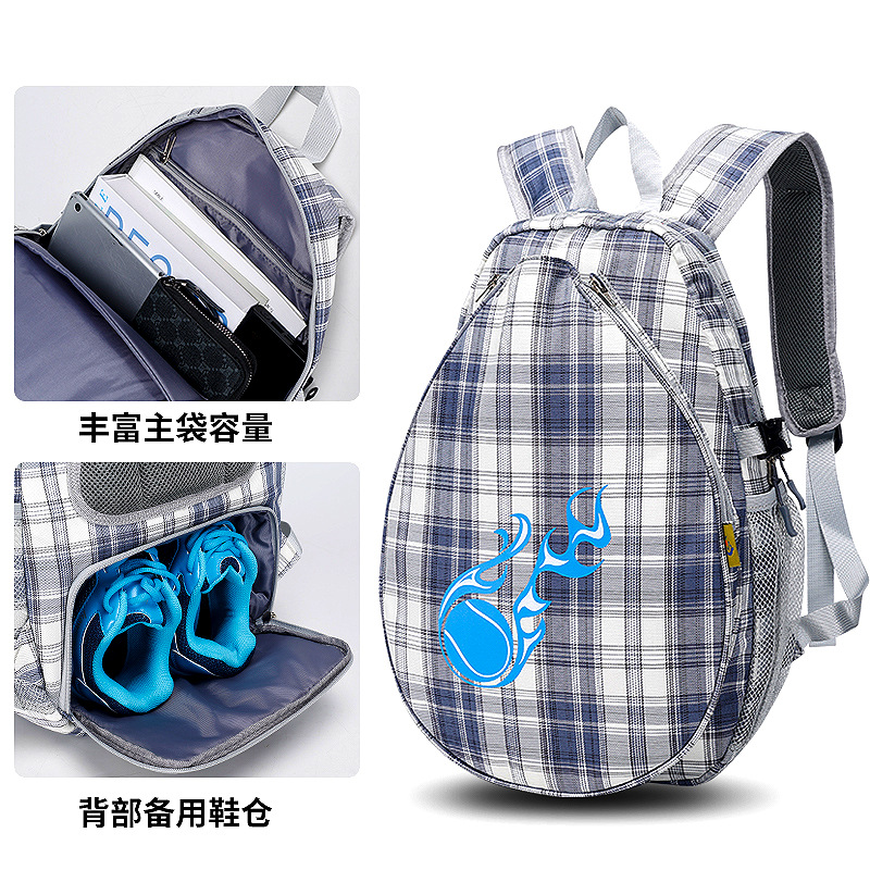 WPOLE-Bolsa de tenis original para niños, nuevo modelo, 1-2 raquetas, equipo para exteriores, bolsa de bádminton, mochila, estilo familiar a juego image 15