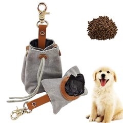 国境を越えたスポットペット給餌器犬の間食保存袋犬訓練スナック袋帆布ペットピックアップ袋