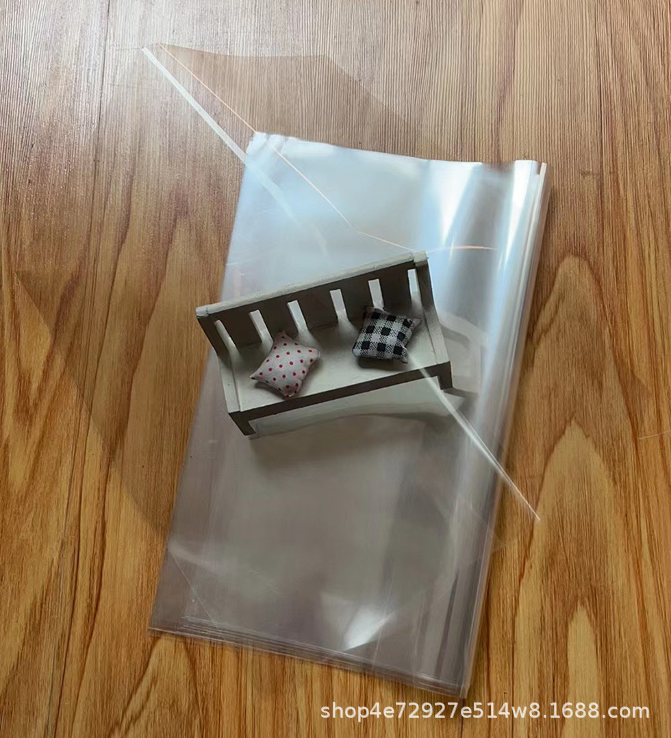 OPP single-layer film nipple for baking bread, food-grade plastic packaging film, fully transparent cellophane—2.3 microns, custom-made