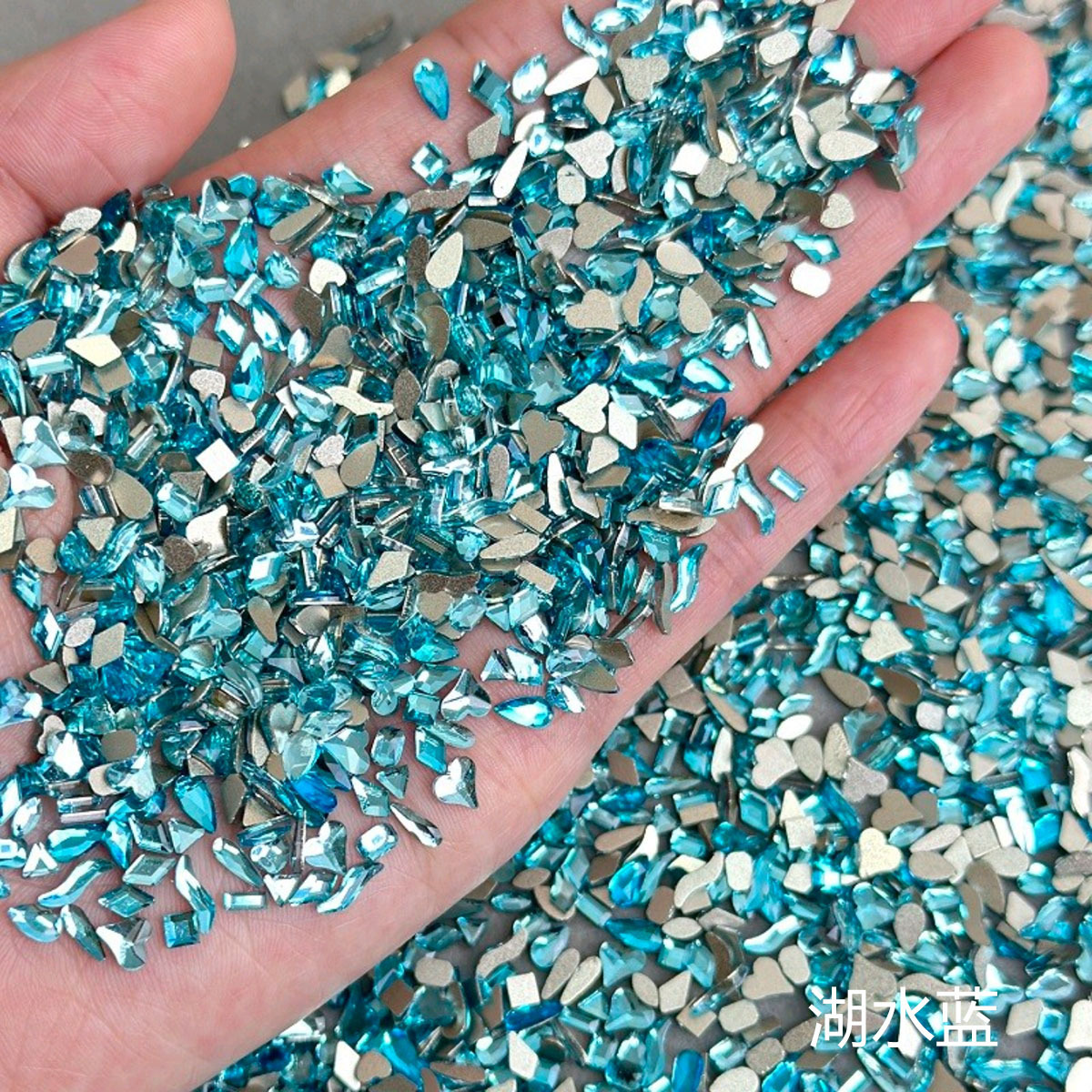 평평한 바닥 특수 모양의 다이아몬드-레이크 블루