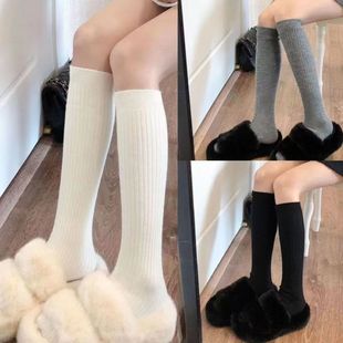 White Calf Socks for Women, Autumn and Winter Stockings, Sweat-Absorbent Pressure Socks, Thick Jk Antibacterial Cotton Socks, Japanese Style Deodorant Socks