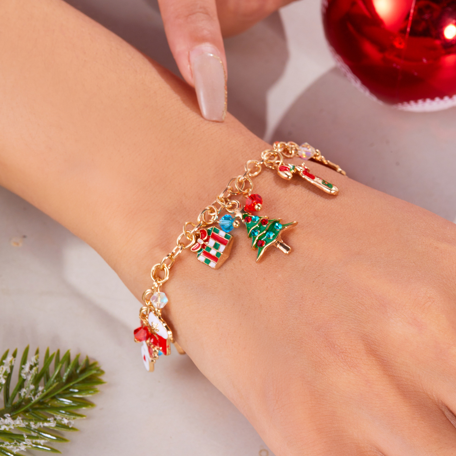 Christmas Festival Beaded Bracelets Christmas Wholesale