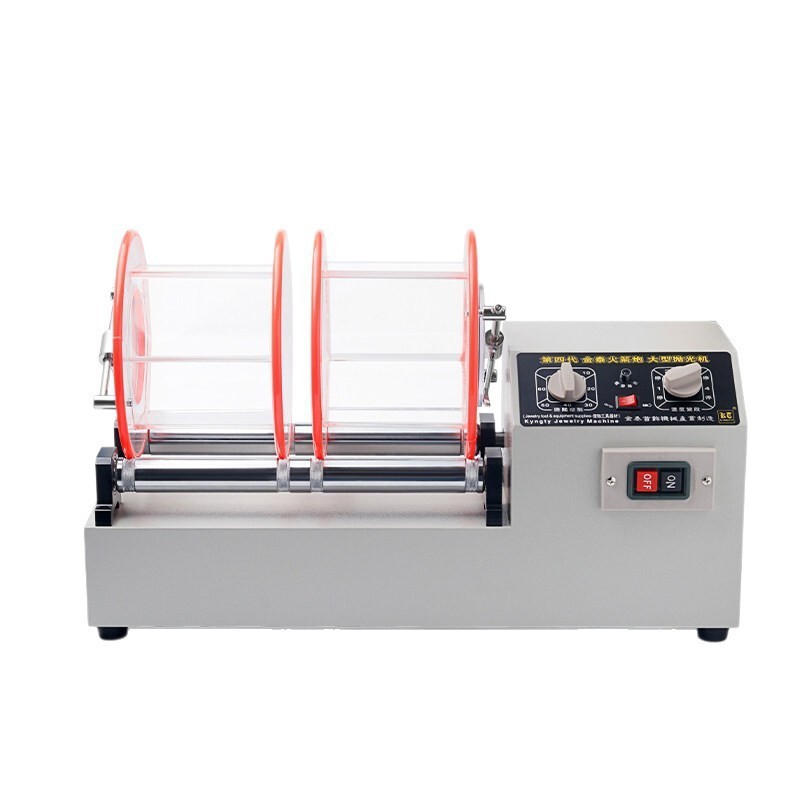 K1320 Drum Polishing Machine for Gold, Silver, Copper Jewelry, Walnuts, Large Double-Tub Rolling Machine for Decontamination, Rust Removal, Polishing, and Brightening K1320 Drum Polishing Machine for Gold, Silver, Copper Jewelry, Walnuts, Large Double-Tub Rolling Machine for Decontamination, Rust Removal, Polishing, and Brightening