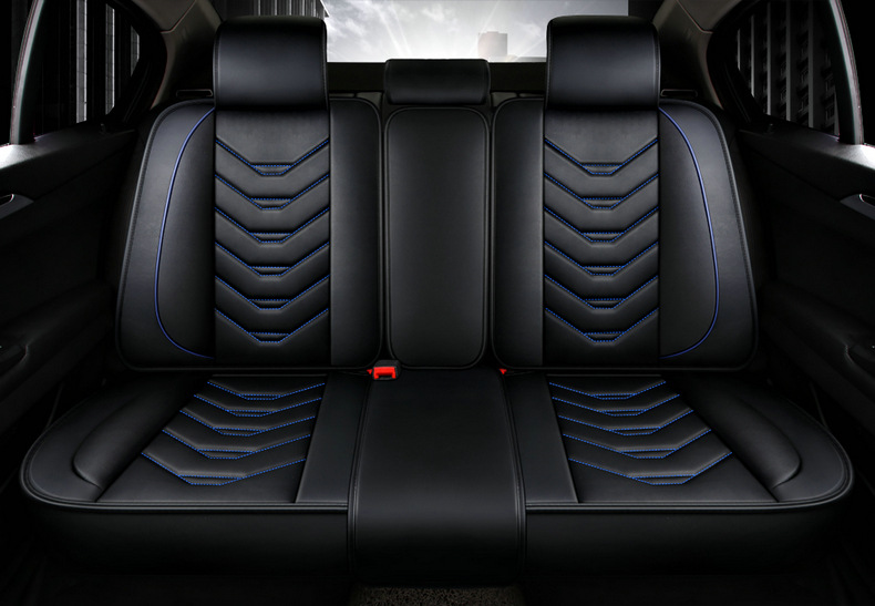 Car Seat Cover, All-Leather, Full Surround, Cartoon Design, Suitable for Honda Hr-V, Civic, Cr-V, Fit, Universal for All Seasons