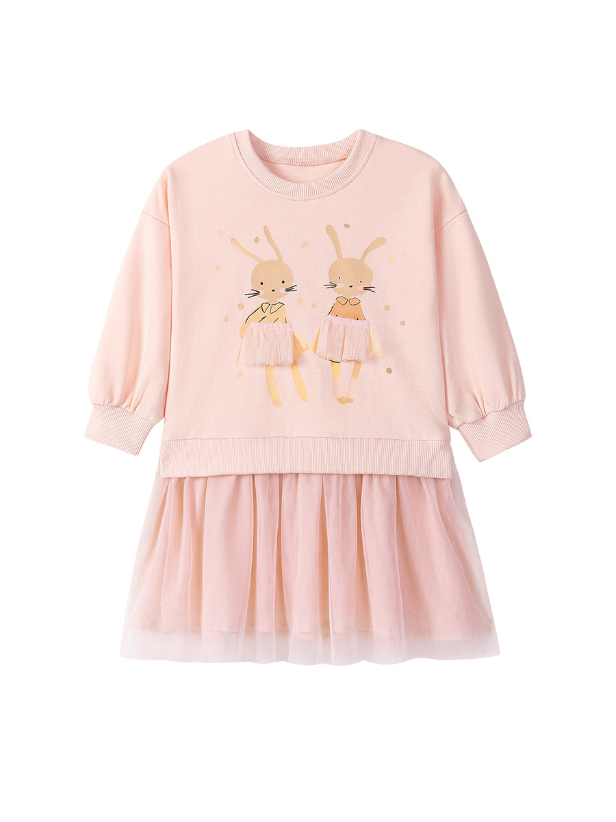 Little maven comercio exterior transfronterizo ropa para niños al por mayor vestido de malla para niñas europeas y americanas falda para niños de dibujos animados de otoño image 6
