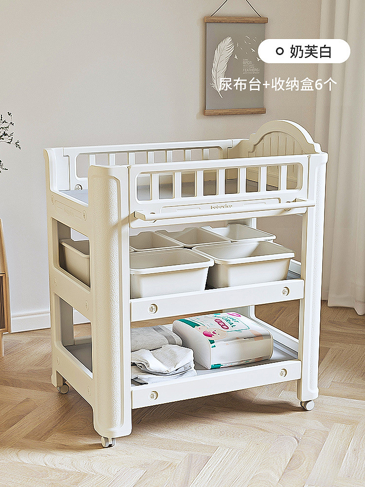 Babyviva pañales para bebés mesa de cuidado de toque para bebés cama de baño móvil para recién nacidos image 10