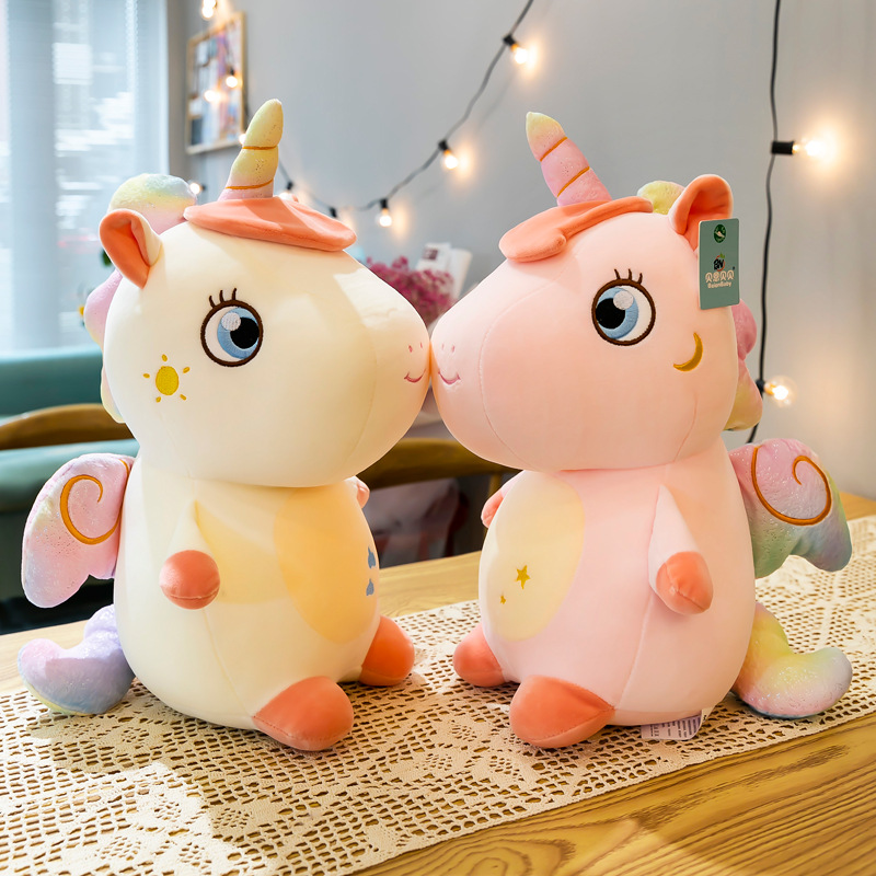 Unicornio muñeca Regalo de Cumpleaños niñas enviar novias juguetes de peluche niñas Ragdoll marioneta de una pieza de entrega