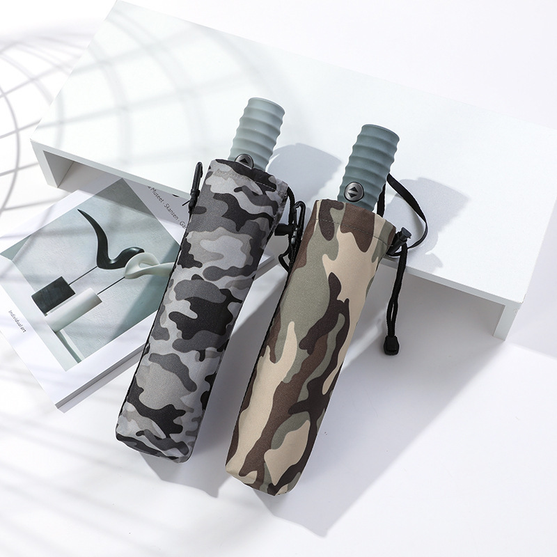 PARACHASE camouflage double automatic umbrella glass fiber wind-resistant 115cm double Mori folding umbrella wholesale