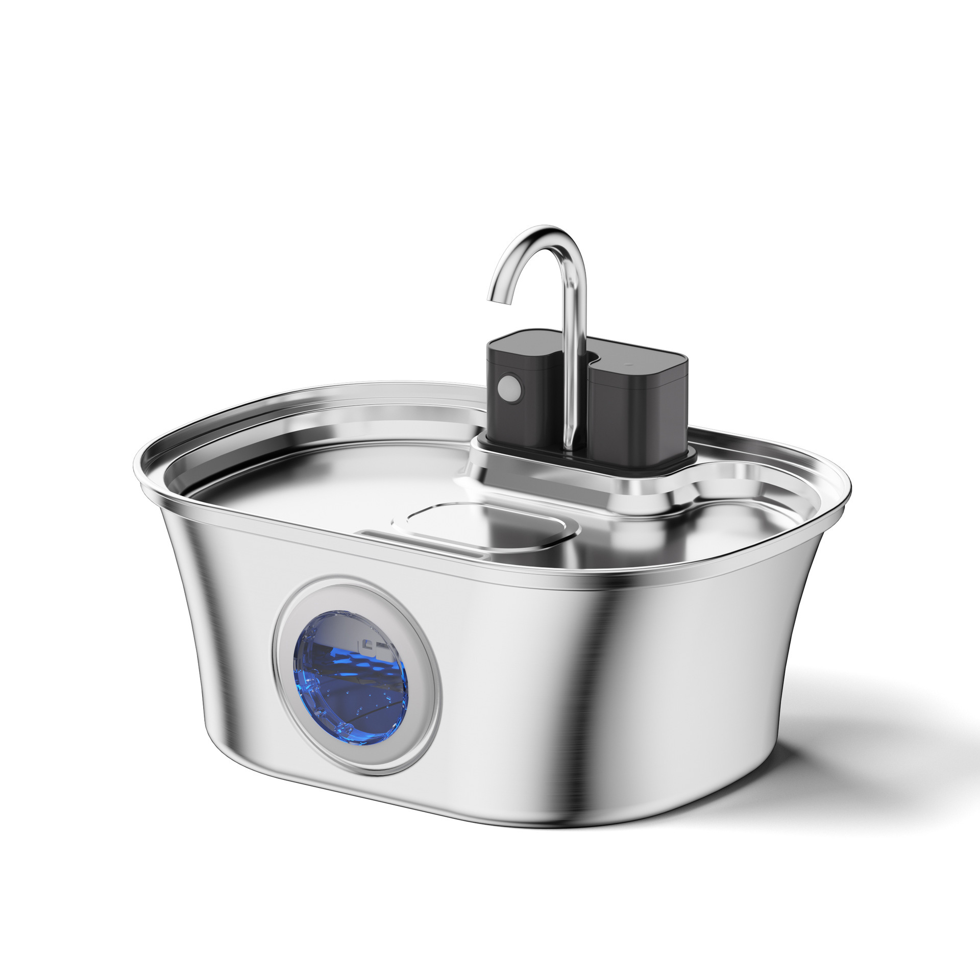 Acero inoxidable 3.2L de gran capacidad para gatos y perros beber agua silenciosa inducción infrarroja gatos totalmente automáticos