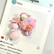 爆炸头星星人新款植绒包包可爱卡通公仔挂饰拉布钥匙扣礼物礼品