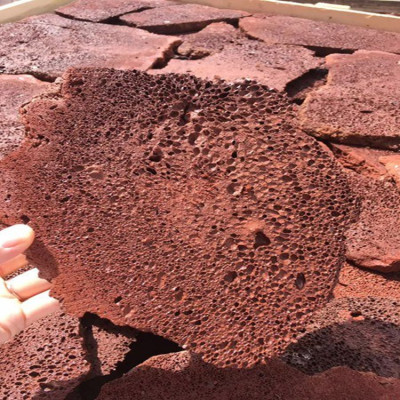 火山石板  火山岩板  红色灰色浮石板  造景火山石  对切火山石|ru