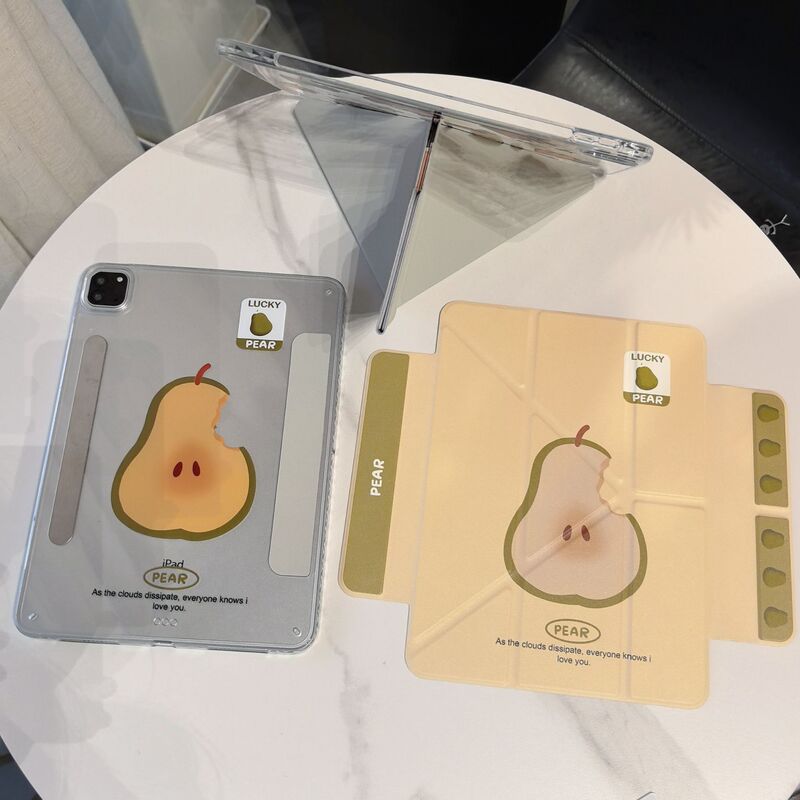 Suitable for iPad Mini Magnetic Split Protective Cover Air4567 Buckle Pro 11inch Acrylic Anti-Bend Cute