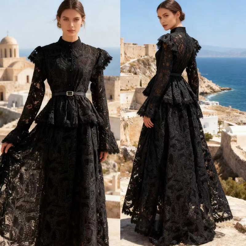 French-Style Dignified and Elegant Wedding Dress for Women, High-End Fairy-Like Lace, Waist-Cinching, Elegant Bell-Sleeve Long Dress French-Style Dignified and Elegant Wedding Dress for Women, High-End Fairy-Like Lace, Waist-Cinching, Elegant Bell-Sleeve Long Dress
