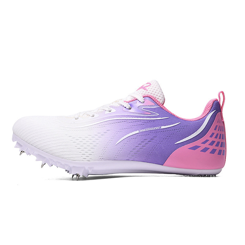 Zapatillas de Atletismo con Clavos de Tela de Malla y Caucho, Transpirable para Atletismo y Pista