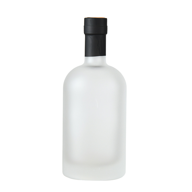 Embalaje de vino vodka vacío botella de vino de fruta vidrio transparente engrosado botella de vino de hielo esmerilado caja de regalo de embalaje de vino blanco