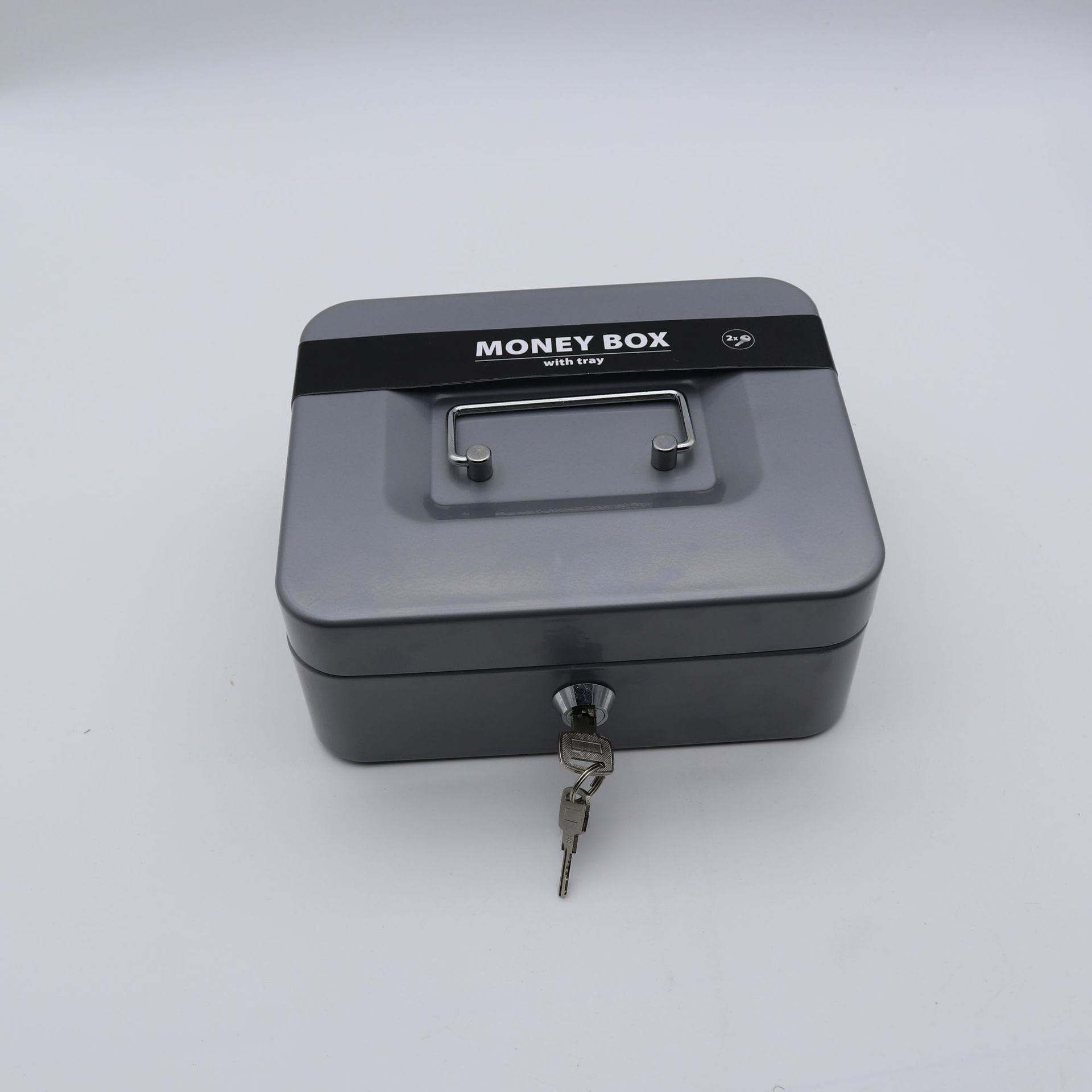 Nueva caja de almacenamiento de alcancía portátil creativa transfronteriza tamaño pequeño con caja de almacenamiento de claves caja de monedas con cerradura alcancía