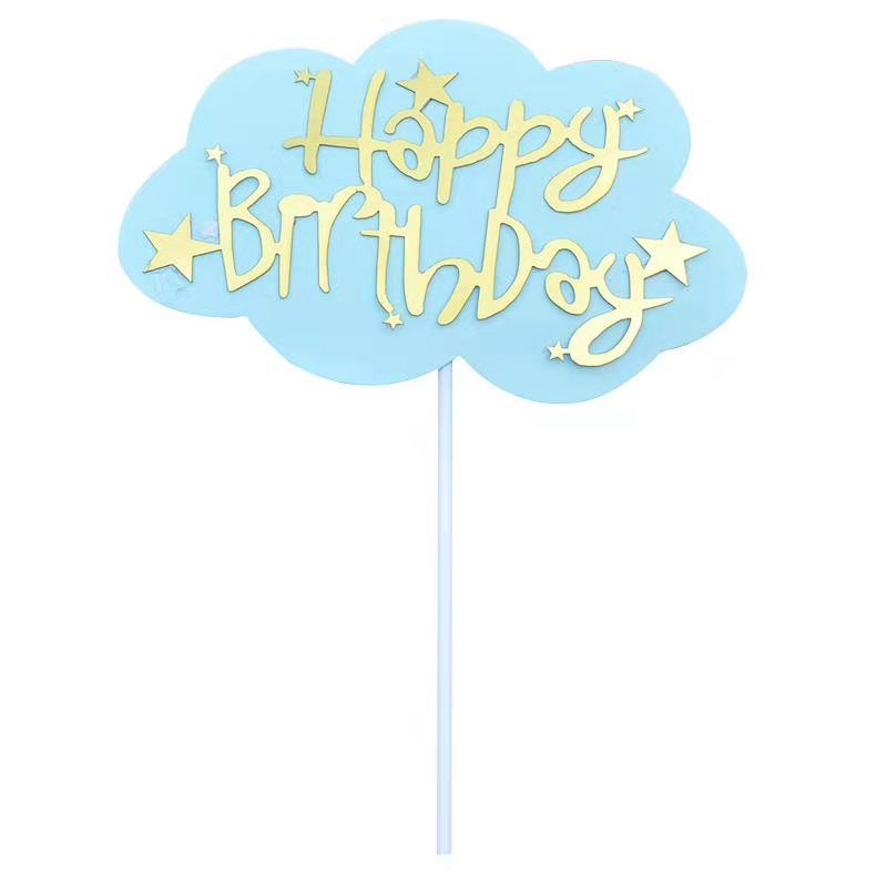 Birthday Clouds Letter Paper Party Cake Decorating Supplies display picture 4