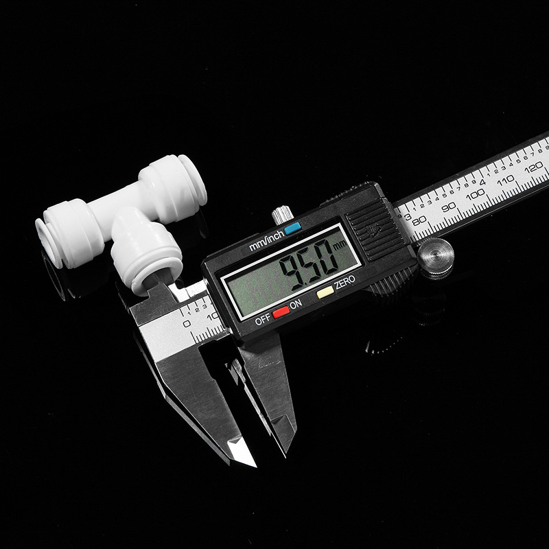T-tipo de accesorios purificador de agua de 3 puntos tee K7063-point de conexión rápida tee-punto de conexión rápida de 3 puntos PE tubería de 2 puntos PE conexión rápida sin tarjeta