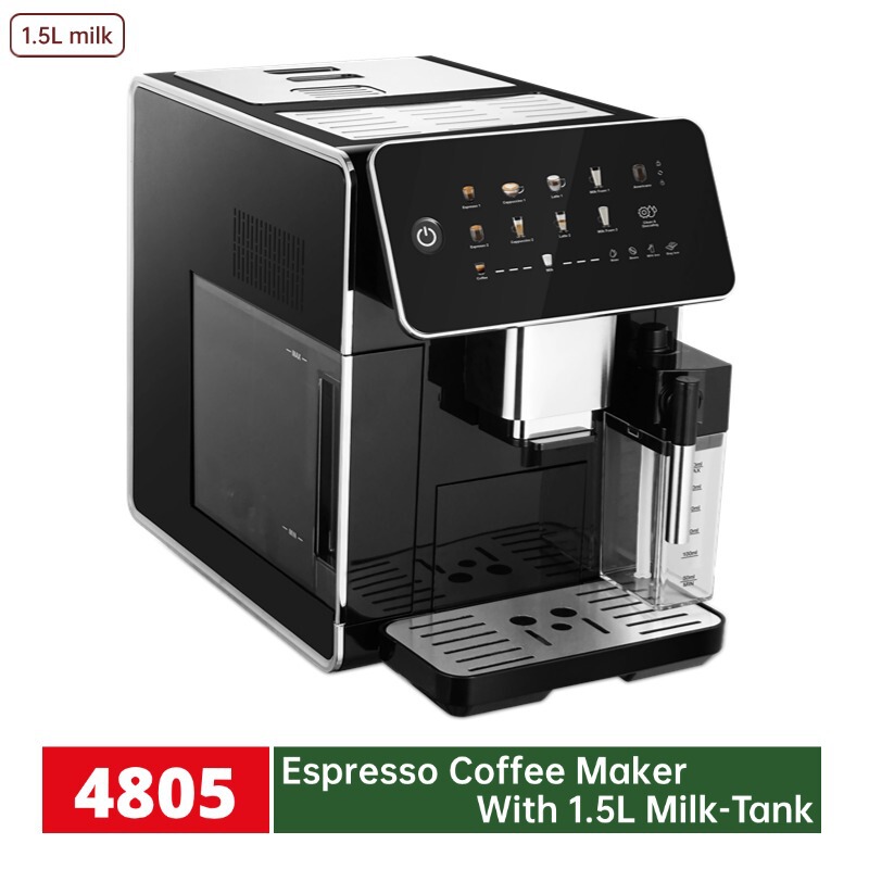 Cross-Border Fully Automatic Grinding Integrated Coffee Machine Commercial Cross-Border Export Coffee Machine Fully Automatic 3-in-1 Coffee Machine