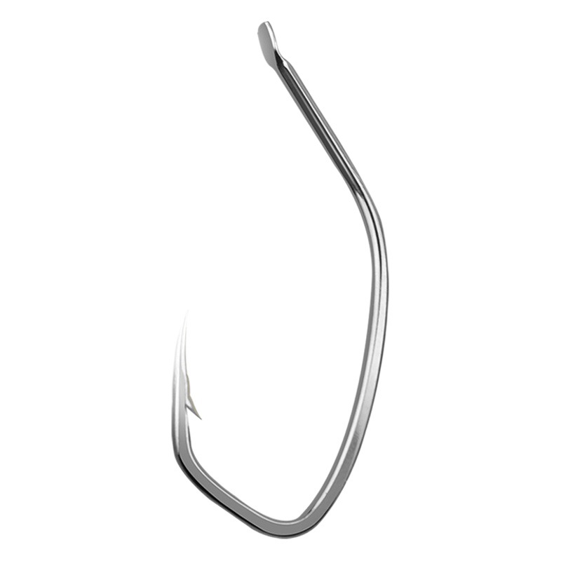 Sea bass hook flat long handle hook sea bass fish hook beading sea fishing boat fishing grouper cod black head Mandarin catfish hook