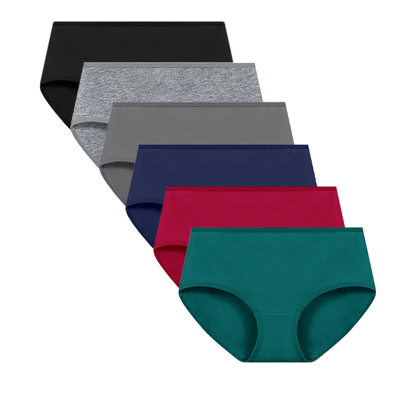 Foreign Trade Cross-Border Women's Cotton Underwear, Mid-Low Waist Panties, Regular and Plus Size, European and American Style Briefs for Girls Foreign Trade Cross-Border Women's Cotton Underwear, Mid-Low Waist Panties, Regular and Plus Size, European and American Style Briefs for Girls