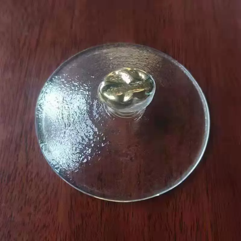 描金盖子蓋碗初雪磨砂玻璃盖碗金箔金山盖碗茶壶茶漏茶具配件带盖