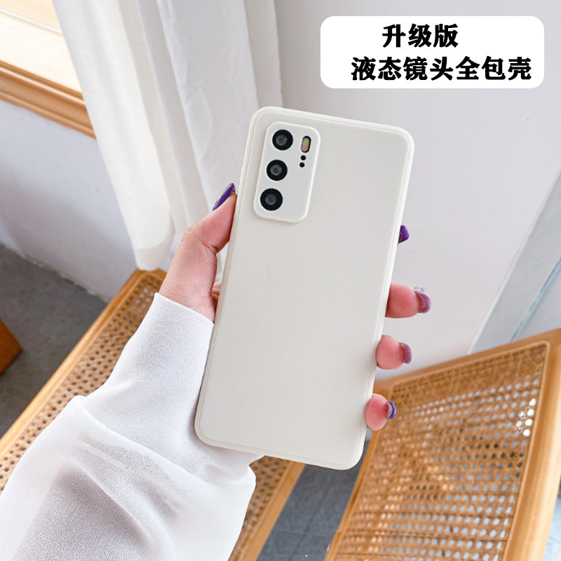 Bleaching Paint Blank Mobile Phone Case Suitable for Huawei Mate40 Rubik's Cube Liquid Mobile Phone Case P40P30 Honor Fine Hole All-Inclusive