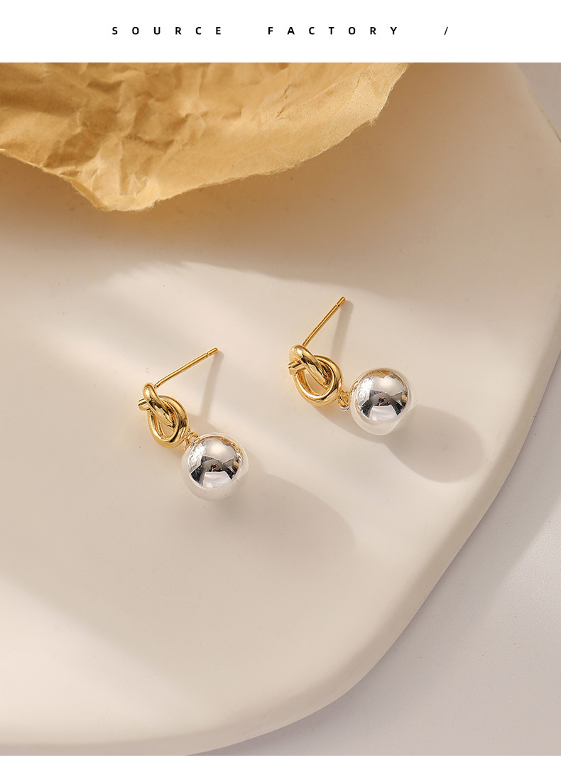 Retro Geometric Copper Plating Drop Earrings 1 Pair